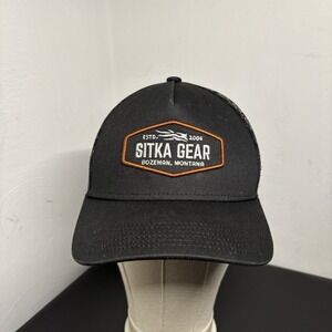 Sitka Gear Men's Hex Mid Pro Trucker Hat Cap Black Snapback OSFM Outdoor Hunting